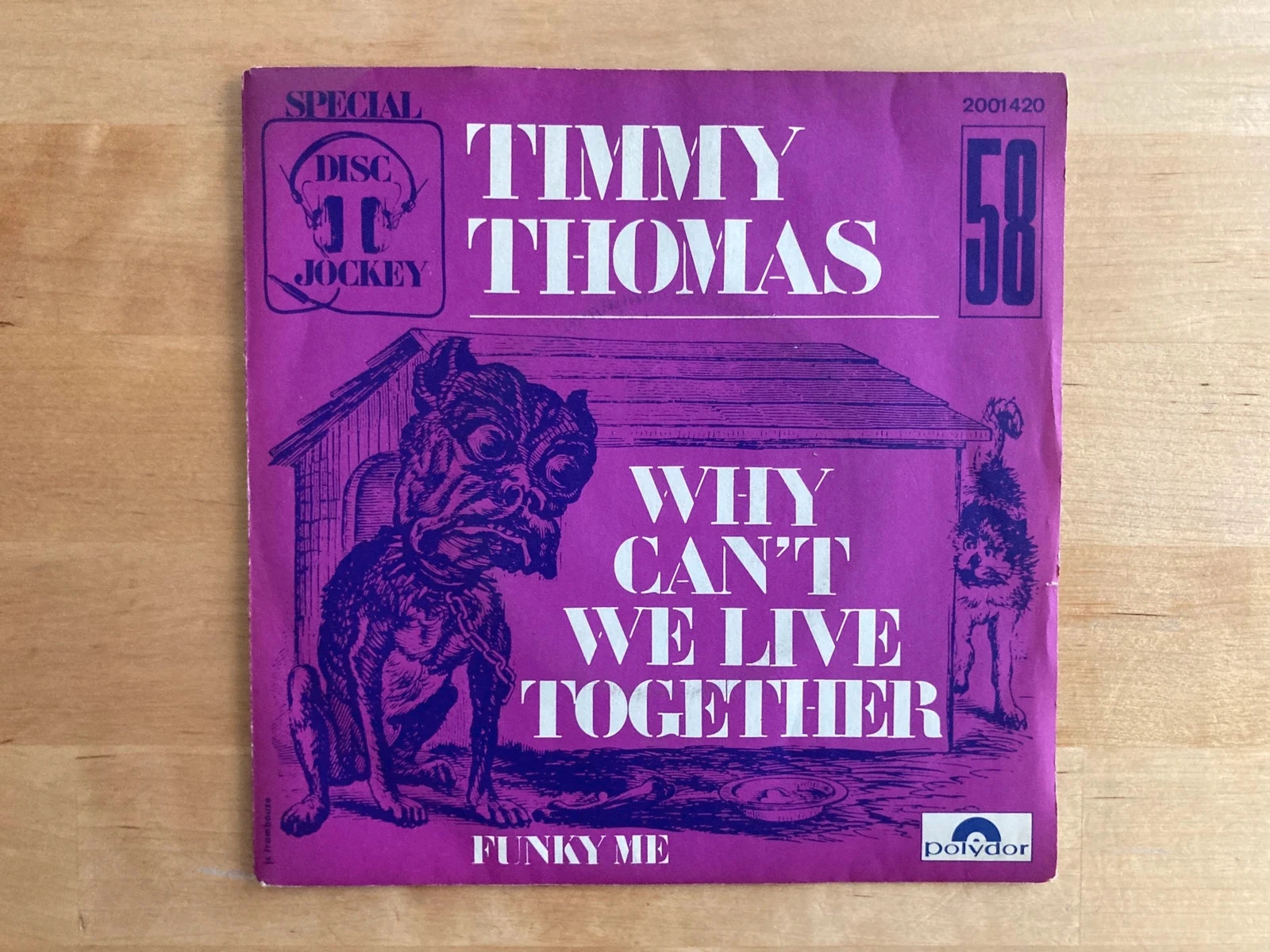 Disque vinyle 45T Timmy Thomas Why can’t we live together?